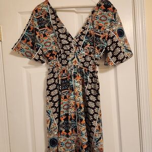 NWOT Beautiful print dress, XS